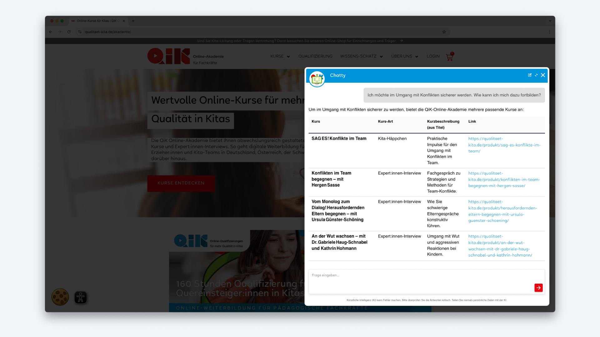 KI-Concierge als KI-Chatbot für Unternehmen